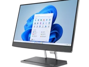 Three-quarters facing Lenovo IdeaCentre AIO 5i Gen 7 All-in-one PC, positioned vertically.